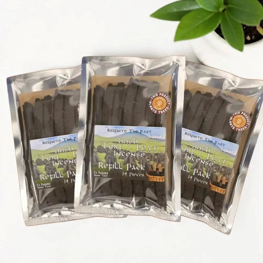 3x Pack - Irish Turf / Peat Incense Refill Set - The smell of Ancient Ireland - Incense