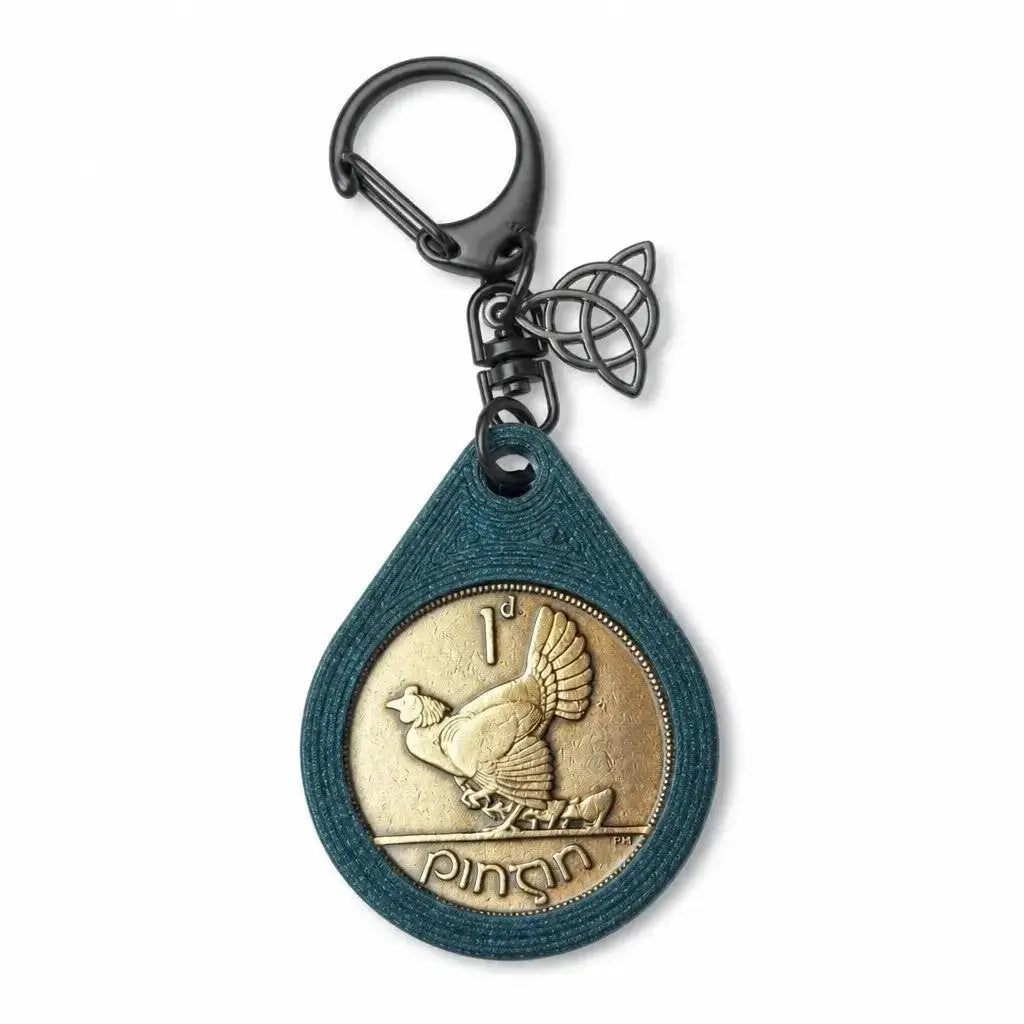 Irish Lucky Penny Keyring Aureal Aromatics
