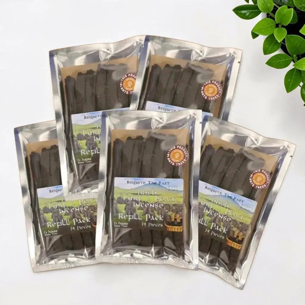 5x Pack - Irish Turf Incense Refill Set - The smell of Ancient Ireland